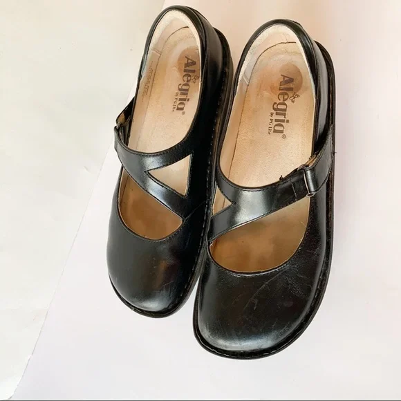 Alegria Dayna Clogs Shoes Mary Janes Black Sz 40 - Picture 2 of 6